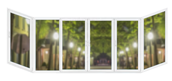 П-образная балконная рама ПВХ 4200×1400 Salamander П-образная балконная рама ПВХ 4200×1400 Salamander