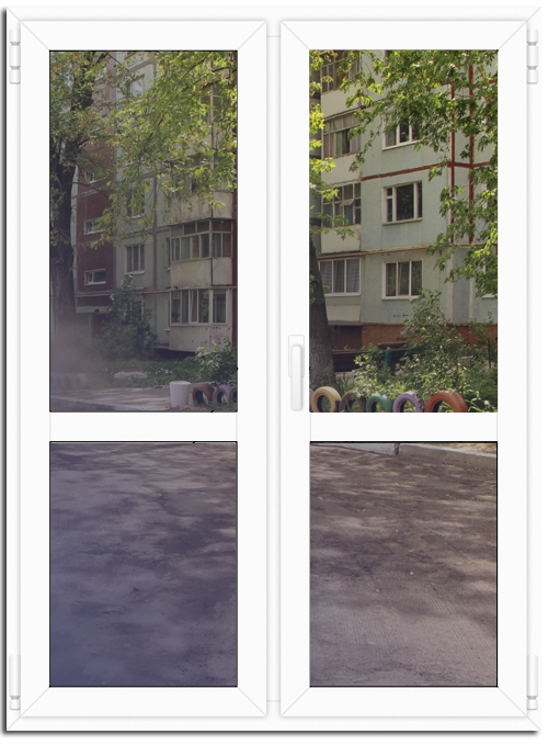 входная дверь пвх дом